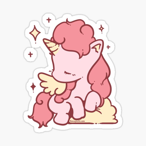 Soft Unicorn (Berry Pink) Sticker