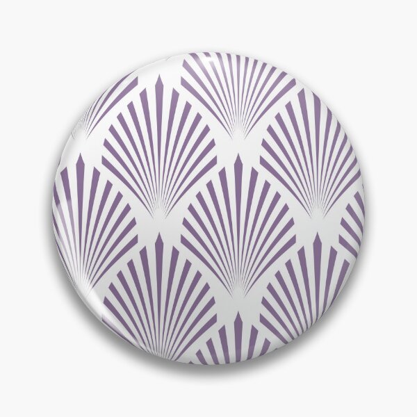 Artikelvorschau, Purple and White Elegant Scallop Fan Pattern Pairs Coloro 2022 Popular Color Lavender Silk 138-48-19 entworfen und verkauft von ColorOfTheYears.