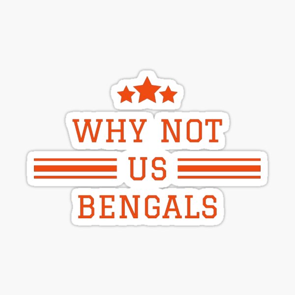 Cincinnati Bengals “why not us it is us” T-shirt youth XL Burrow NFL