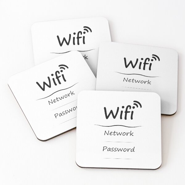 Item preview, Wifi network password sticker and magnet designed and sold by evk-art.