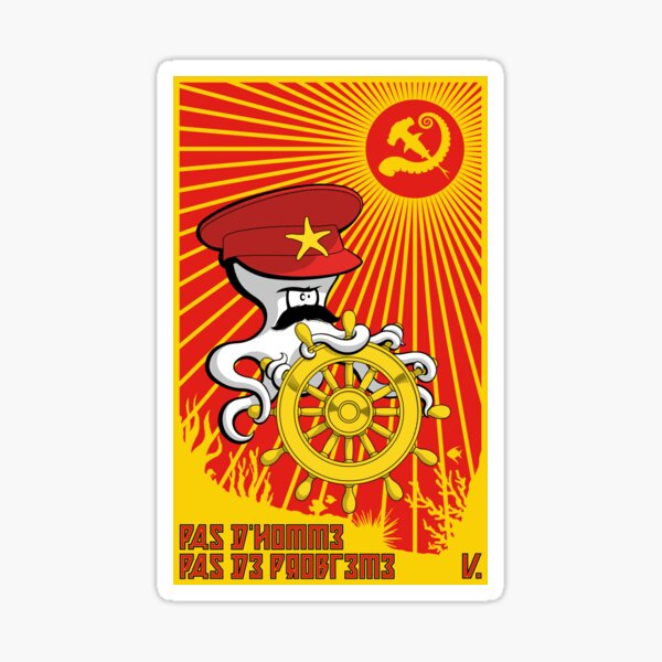 An Octopolitic Man Sticker