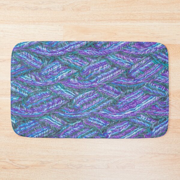 Item preview, Weaved fabric or pattern in colors of purple, green and teal designed and sold by ReachForArt.