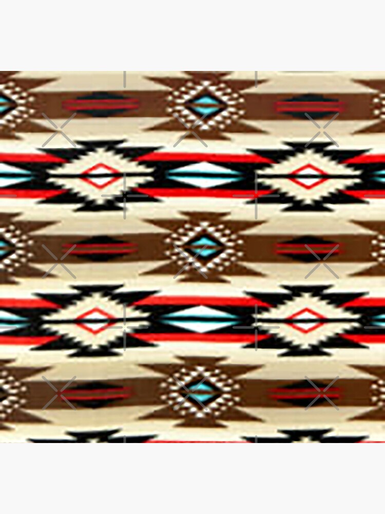 navajo blanket,southwestern art,native american art,indian  art,arizona,dessert,geometric pattern,bow and arrows,cowboys and  indians,indigenous art,tribe,teepee,tom keys,turquise Sticker for Sale by  Nostrathomas66