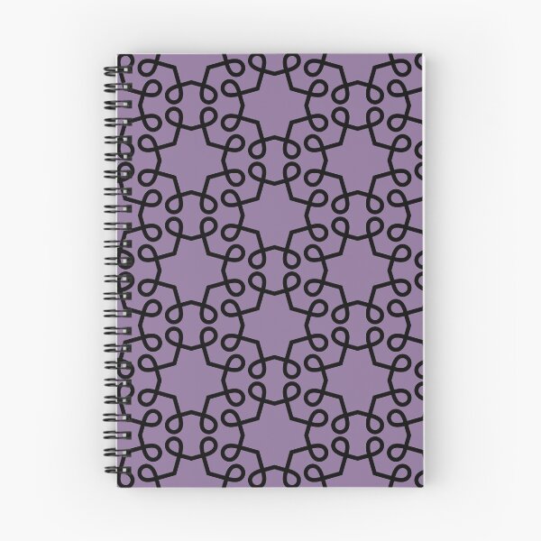 Item preview, Black and Purple Star Square Shape Pattern Pairs Coloro 2022 Popular Color Lavender Silk 138-48-19 designed and sold by ColorOfTheYears.