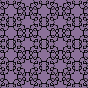 Vorschaubild zum Design Black and Purple Star Square Shape Pattern Pairs Coloro 2022 Popular Color Lavender Silk 138-48-19 von ColorOfTheYears