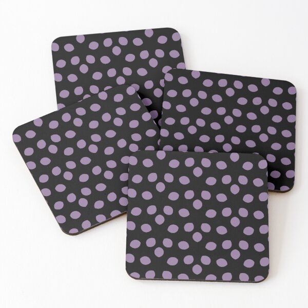 Item preview, Black and Purple Shape Ornamental Pattern Pairs Coloro 2022 Popular Color Lavender Silk 138-48-19 designed and sold by ColorOfTheYears.