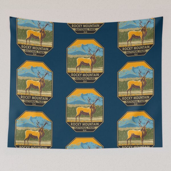 Item preview, Rocky Mountain National Park Colorado Elk designed and sold by KrisSidDesigns.