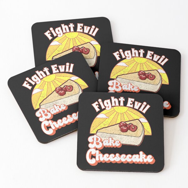 Item preview, Fight Evil Bake Cheesecake -- Happy Hero Pastry Cake Bread Baker (Orange) designed and sold by TheEditrix.