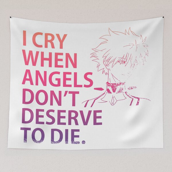 Item preview, NGE! I CRY WHEN ANGELS DONT DESERVE TO DIE. grunge designed and sold by angsty-angst.