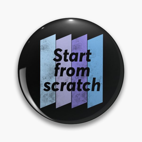 Item preview, Letters in cold colors "Start from scratch" designed and sold by magenta-dream.