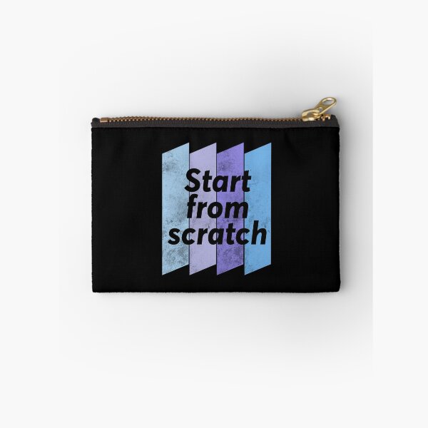 Item preview, Letters in cold colors "Start from scratch" designed and sold by magenta-dream.