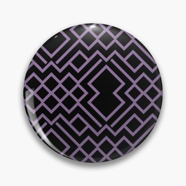 Item preview, Black and Purple Geometric Shape Pattern Pairs Coloro 2022 Popular Color Lavender Silk 138-48-19 designed and sold by ColorOfTheYears.