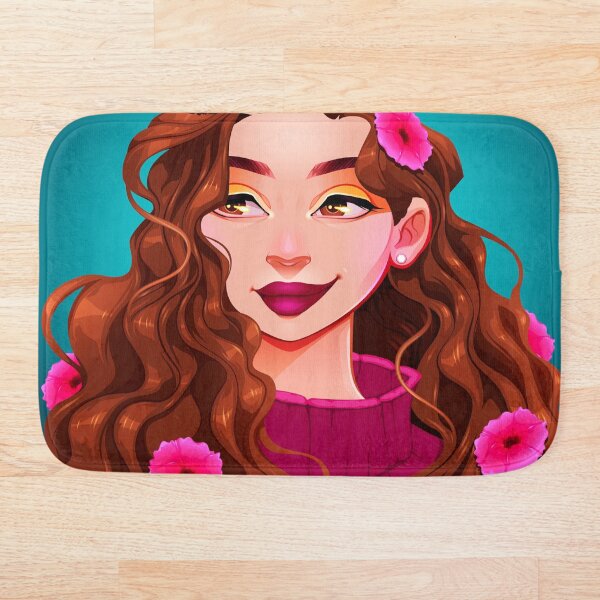 Item preview, cabello rizado linda chica anime con flores designed and sold by Fivefix-Store.