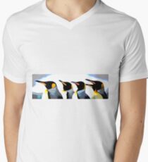 Sparkly Penguins Men's V-Neck T-Shirt