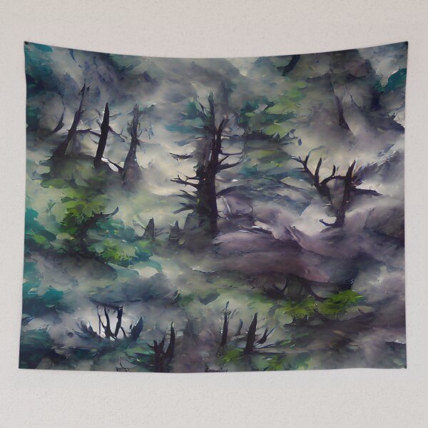 Item preview, Dark misty forest designed and sold by FlyingSprinkles.