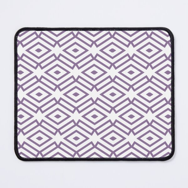 Item preview, Purple and White Ornamental Shape Pattern 7 Pairs Coloro 2022 Popular Color Lavender Silk 138-48-19 designed and sold by ColorOfTheYears.