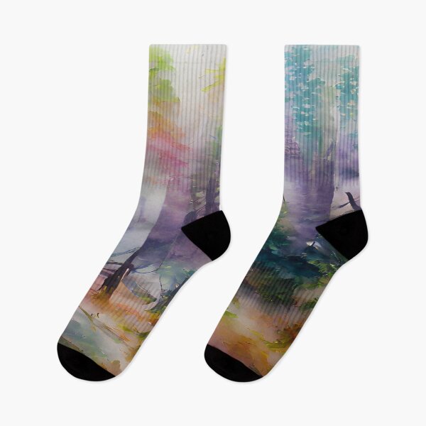 Item preview, Colorful misty forest designed and sold by FlyingSprinkles.