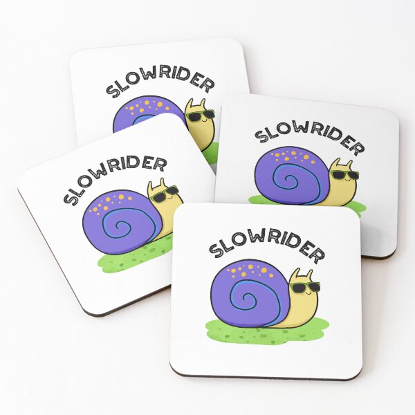 Item preview, Slow Rider Funny Snail Puns  designed and sold by punnybone.