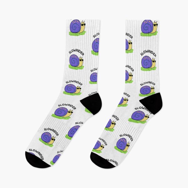 Item preview, Slow Rider Funny Snail Puns  designed and sold by punnybone.