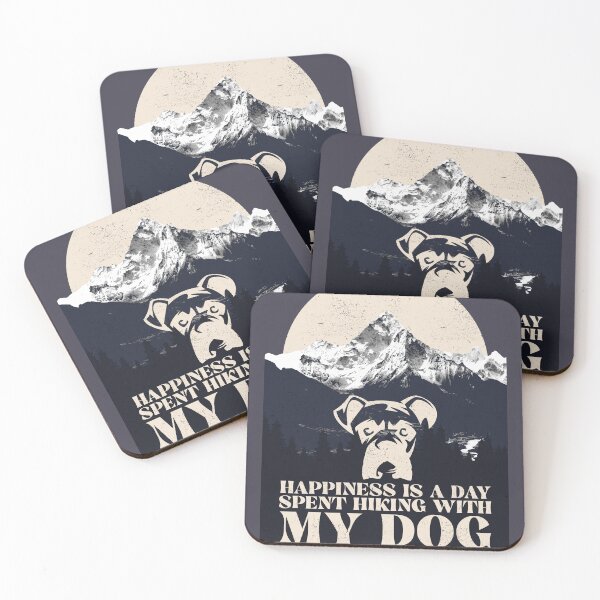 Item preview, happiness is a day spent hiking with my dog designed and sold by hppkoala_am.