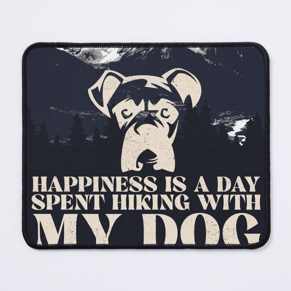 Item preview, happiness is a day spent hiking with my dog designed and sold by Amet Hermawan.