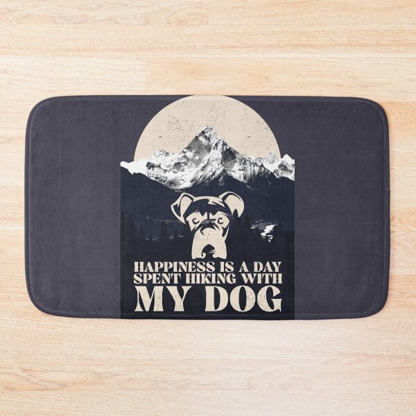Item preview, happiness is a day spent hiking with my dog designed and sold by Amet Hermawan.