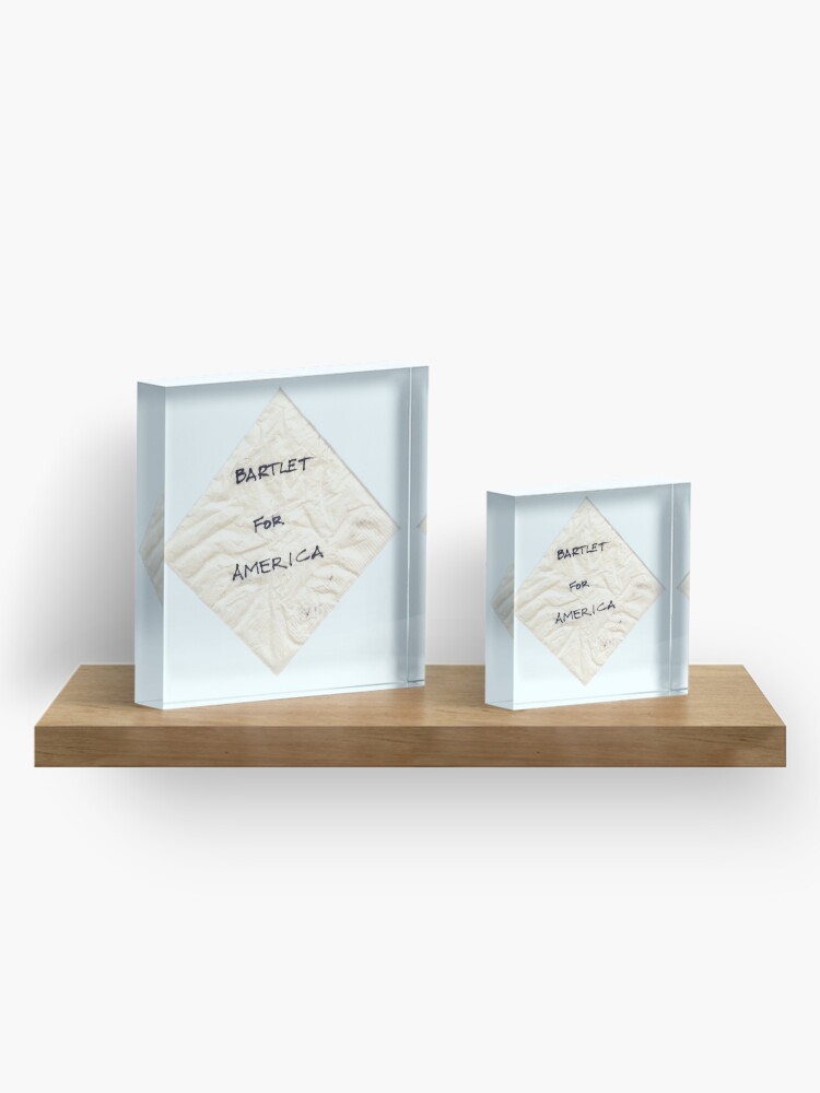 Alternate view of Bartlet for America Acrylic Block