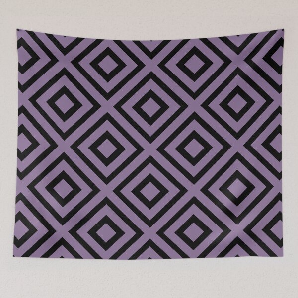 Aperçu de l'œuvre Black and Purple Tessellation Pattern 40 Pairs Coloro 2022 Popular Color Lavender Silk 138-48-19 créée et vendue par ColorOfTheYears.