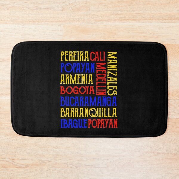 Artikelvorschau, Kolumbien Medellin Bogota Barranquilla Stadt Namen T Shirt entworfen und verkauft von Timcito.