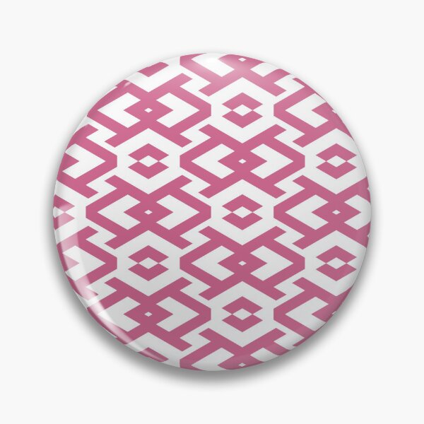 Item preview, Bubblegum and White Geometric Shape Pattern Pairs Coloro 2022 Popular Color Pink Guava 151-53-27 designed and sold by ColorOfTheYears.