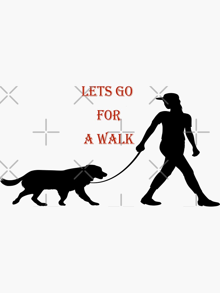 "Lets go for a Walk" Sticker by BeaaastDSN | Redbubble