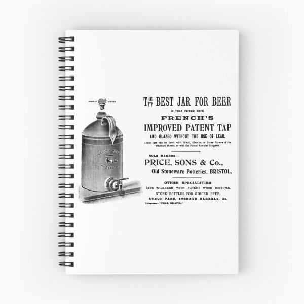 Item preview, Vintage advert for stoneware beer jars designed and sold by Random Railways.