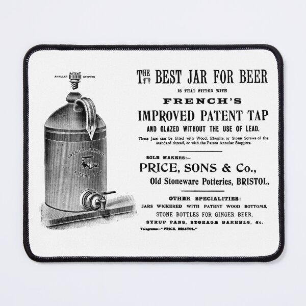 Item preview, Vintage advert for stoneware beer jars designed and sold by Random Railways.