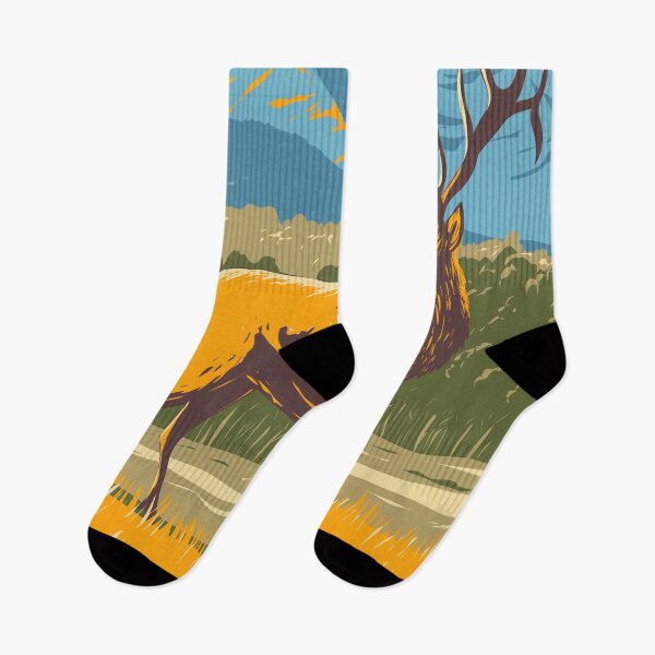Item preview, Rocky Mountain National Park Colorado Elk Vintage designed and sold by KrisSidDesigns.