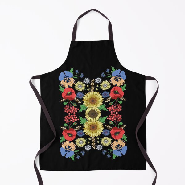 Item preview, Sunflower Poppy & Viburnum Floral Ukrainian Vyshyvanka Style designed and sold by r-silver.
