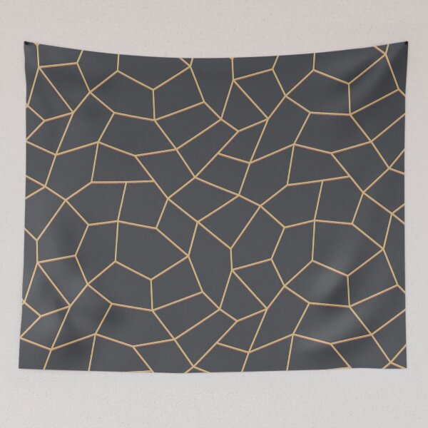 Item preview, Modern Style Minimalistic Gray and Beige Line Pattern Motif designed and sold by LamaraK.