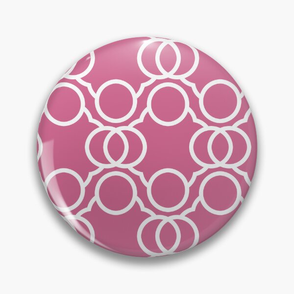 Item preview, Bubblegum and White Geometric Circle Pattern Pairs Coloro 2022 Popular Color Pink Guava 151-53-27 designed and sold by ColorOfTheYears.