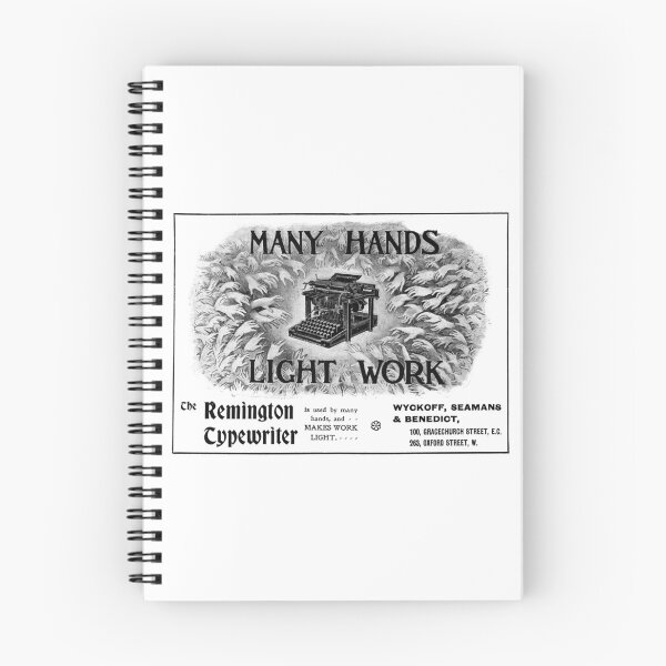 Item preview, Vintage Remington typewriter advert designed and sold by Random Railways.