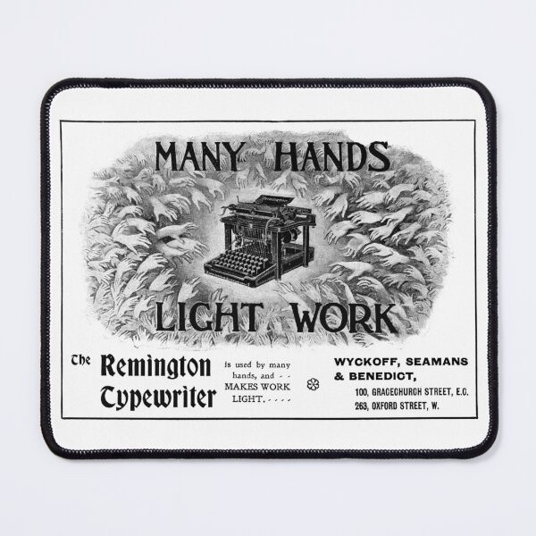 Item preview, Vintage Remington typewriter advert designed and sold by Random Railways.