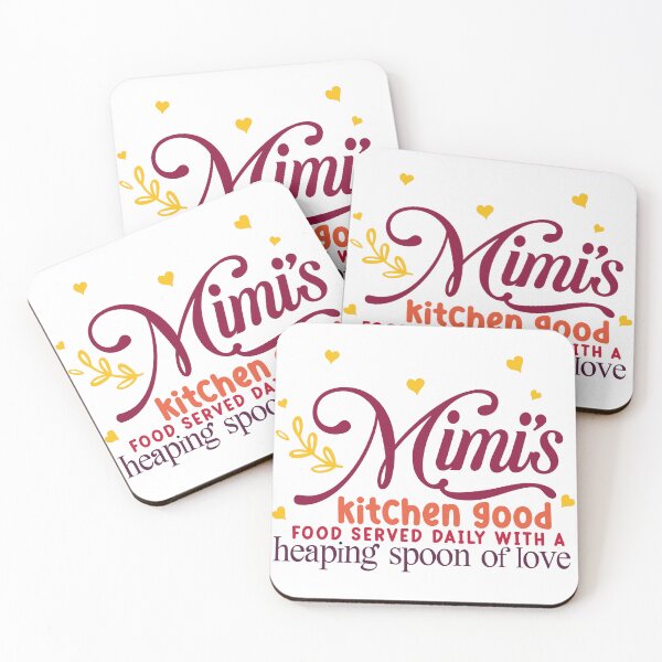 Item preview, MIMI`S KITCHEN GOOD FOOD SERVED DAILY WITH A HEAPING SPOON OF LOVE designed and sold by Valifer.