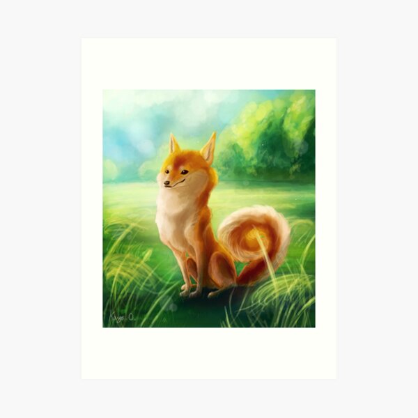 Shiba Inu. Art Print