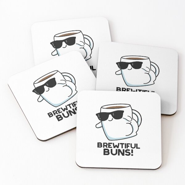 Item preview, Brewtiful Buns Funny Coffee Puns  designed and sold by punnybone.