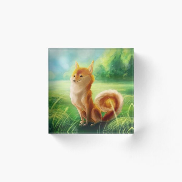 Shiba Inu. Acrylic Block