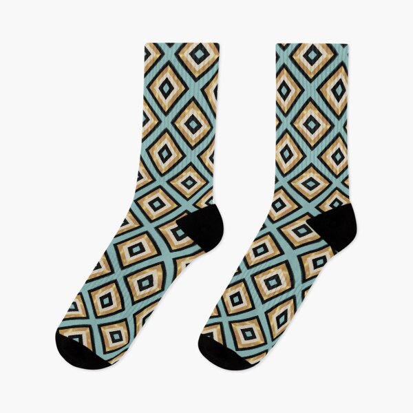 Item preview, Black Gold Mint Brush Strokes Triangles designed and sold by InovArtS.
