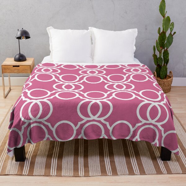 Item preview, Bubblegum and White Geometric Circle Pattern Pairs Coloro 2022 Popular Color Pink Guava 151-53-27 designed and sold by ColorOfTheYears.