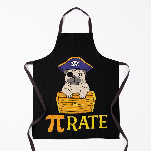 Item preview, PI Day pi rate Funny Pug and Math Lovers PI Day Math Teacher designed and sold by CREATIVE-TEE.