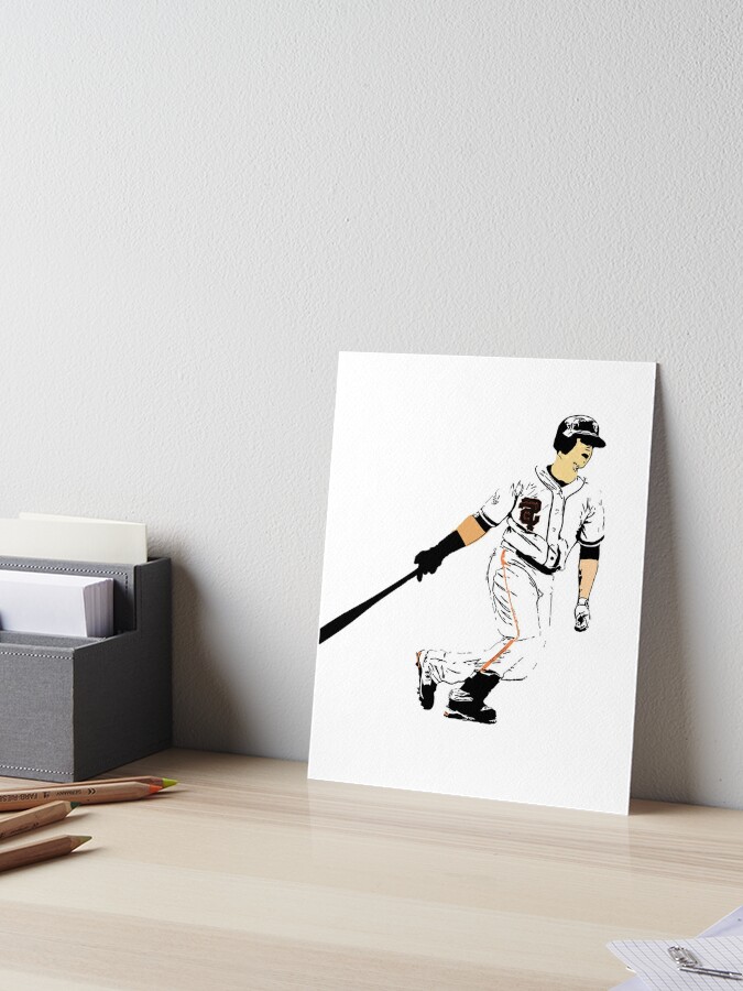 Buster Posey painting 11x14 artwork portrait baseball art San Francisco  Giants