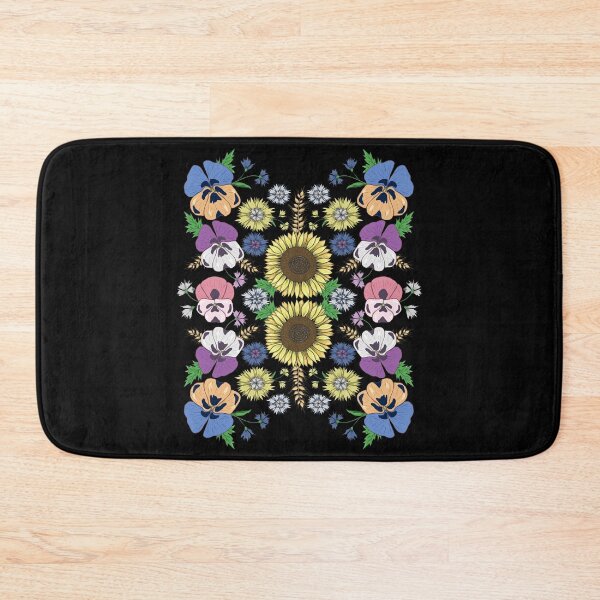 Item preview, Pansy Flowers & Sunflower Vintage Ukrainian Vyshyvanka Style designed and sold by r-silver.