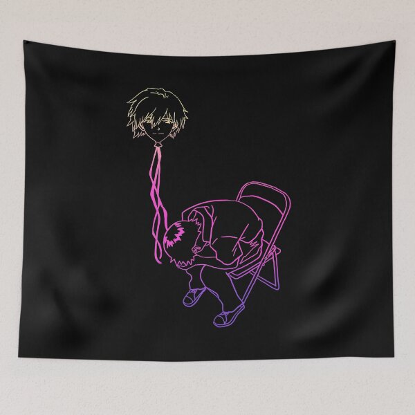 Item preview, NGE! Shinji Ikari chair Kaworu balloon essential messed up gradient shirt for fans designed and sold by angsty-angst.