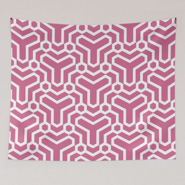 Item preview, Bubblegum and White Minimal Line Art Pattern 5 Pairs Coloro 2022 Popular Color Pink Guava 151-53-27 designed and sold by ColorOfTheYears.